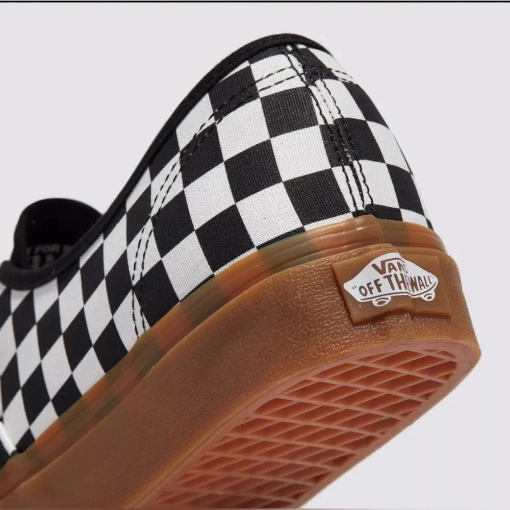 Size 7.5 - VANS Authentic‎ Checkerboard - Black White Gum